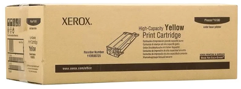 Картридж Xerox Phaser 6180/ 6180MFP (O) 113R00725, Y, 6K