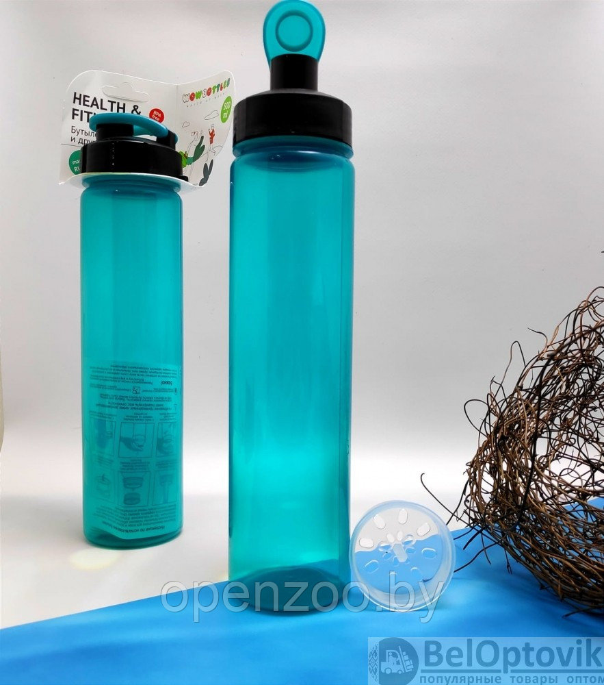 Бутылка с клапаном Healih Fitness для воды и других напитков, 500 мл. Сито в комплекте Фиолетовая - фото 4 - id-p180027078