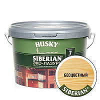 HUSKY SIBERIAN «Эко-Лазурь для дерева» полуматовая бесцветная (2,5л)