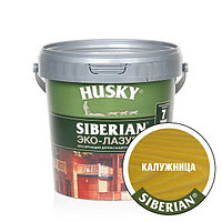 HUSKY SIBERIAN «Эко-Лазурь для дерева» полуматовая калужница (сосна) (0,9л; 6шт)