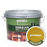 HUSKY SIBERIAN «Эко-Лазурь для дерева» полуматовая калужница (сосна) (2,5л)