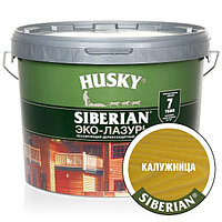 HUSKY SIBERIAN «Эко-Лазурь для дерева» полуматовая калужница (сосна) (9л)