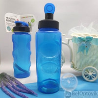 Анатомическая бутылка с клапаном КК0156 Healih Fitness для воды и других напитков, 500 мл. Сито в комплекте, фото 1