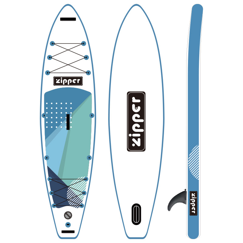 Надувная доска ZIPPER SUP Board (Сап Борд) S LINE 12'6'' TURING BLUE SLBL-126 - фото 2 - id-p180031972