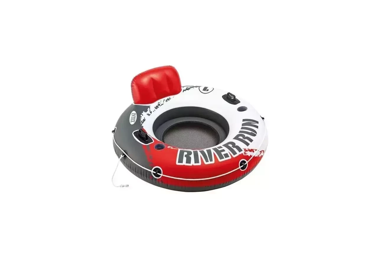 Красный надувной круг со спинкой Intex River Run 135 см 56825EU - фото 3 - id-p180026856