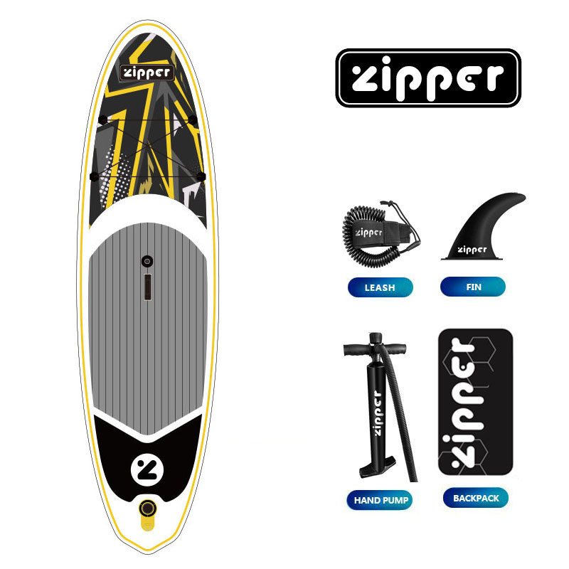 Надувная доска ZIPPER WindSUP Board (виндсап борд) YELLOW WD 10'6'' SAILKIT 5 LINE - фото 2 - id-p180032713