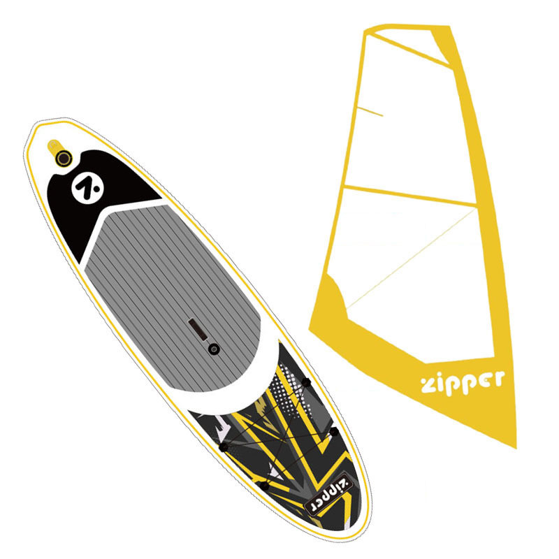 Надувная доска ZIPPER WindSUP Board (виндсап борд) YELLOW WD 10'6'' SAILKIT 5 LINE - фото 1 - id-p180032713