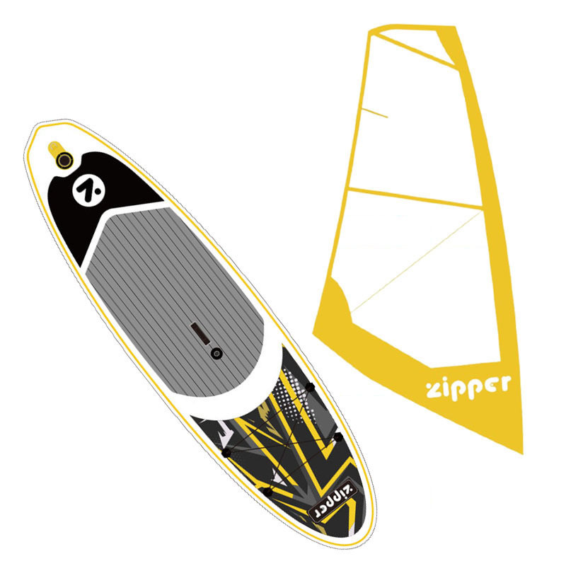 Надувная доска ZIPPER WindSUP Board (виндсап борд) YELLOW WD 10'6'' SAILKIT 3 LINE - фото 1 - id-p180033034