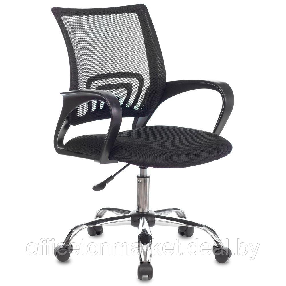 Кресло для персонала Бюрократ "CH-695NLTSL", сетка, ткань, металл, черный - фото 1 - id-p168819797