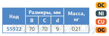 Зажим универсальный полоса-прут П-40 (4 отверстия,пластина 57*80) - фото 3 - id-p180037310