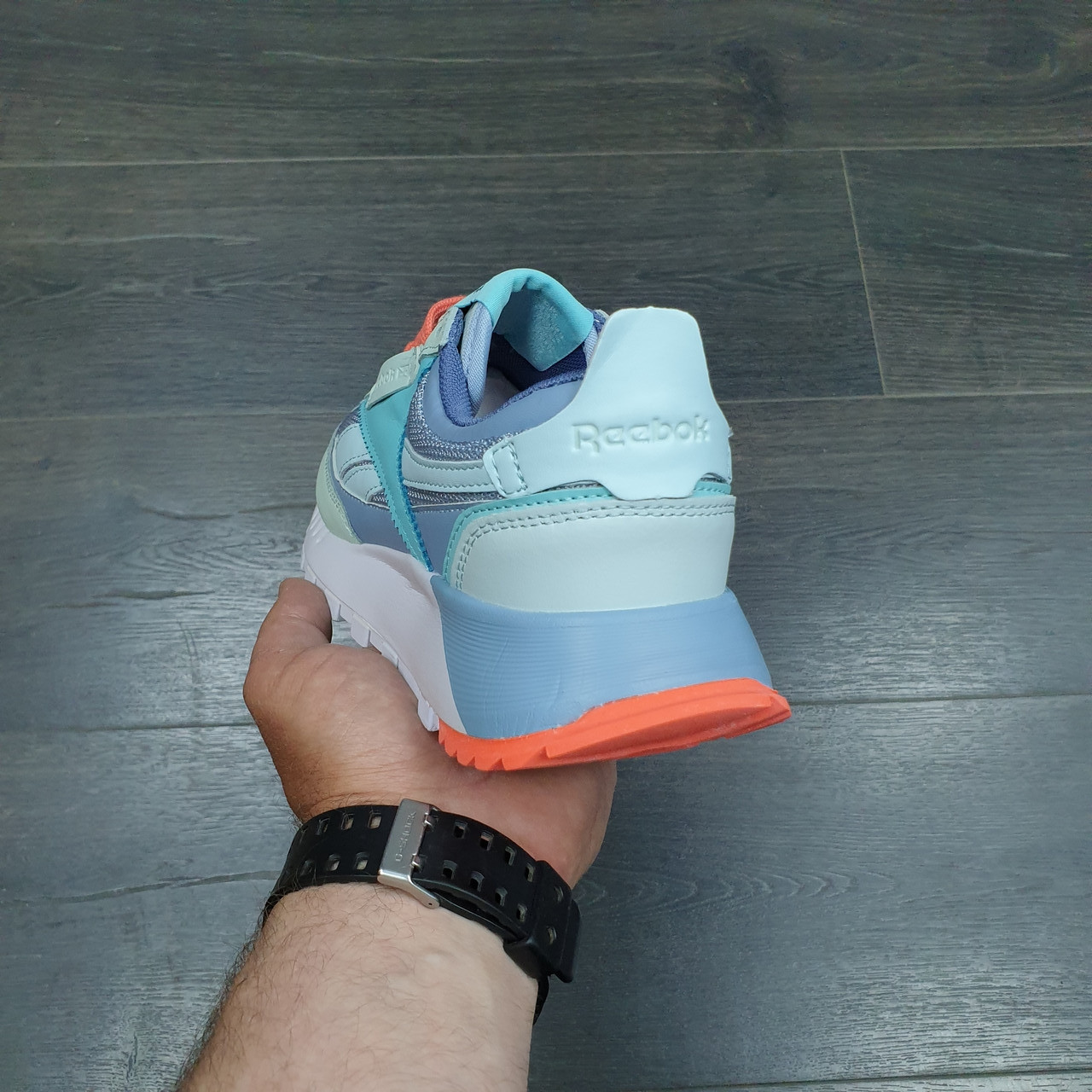 Turquoise best sale reebok classics