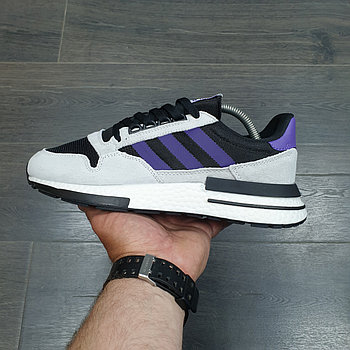 Кроссовки Adidas ZX 500 RM Grey Black Purple