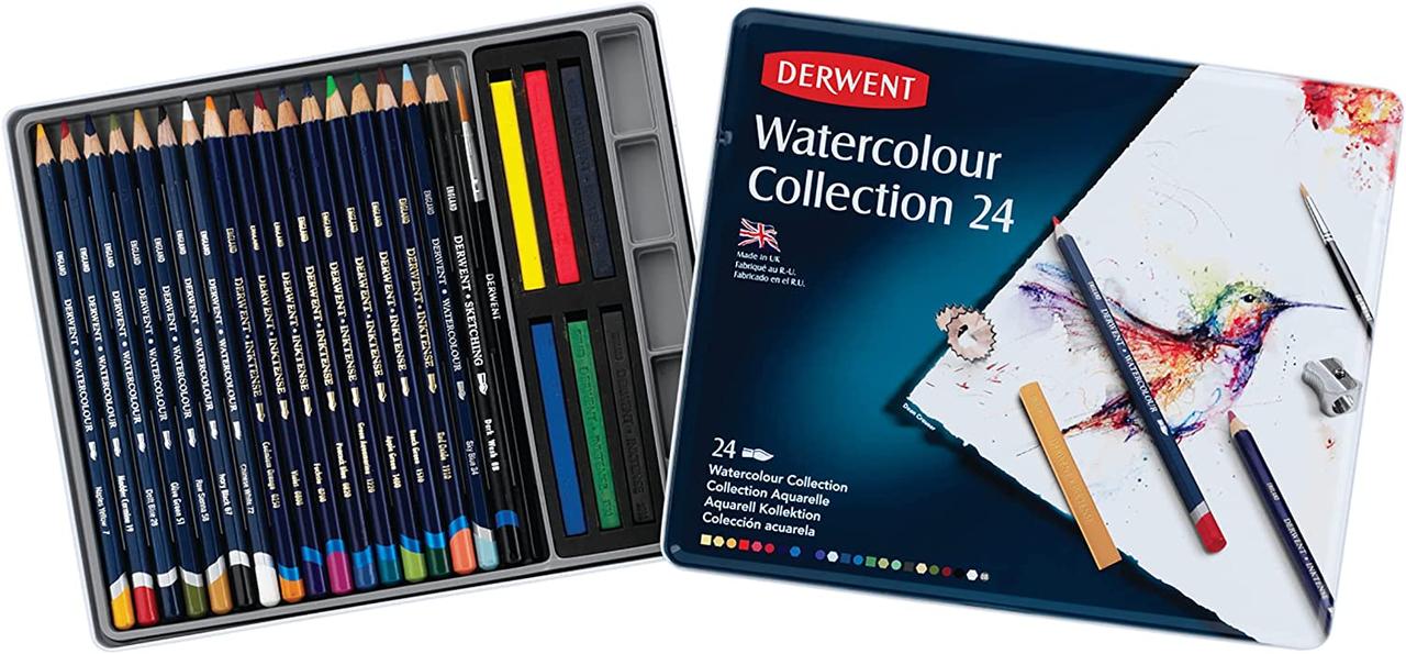 Набор для художников Watercolour Collection, 24 шт., DERWENT (Англия) - фото 1 - id-p36678185