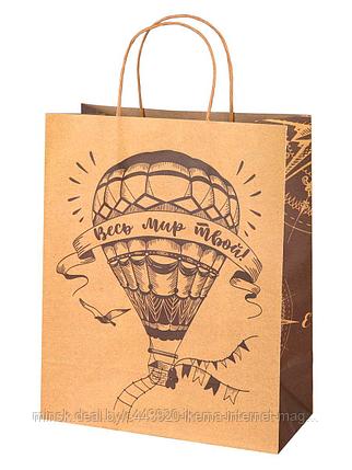 Пакет из крафт-бумаги 26х32см "Воздушный шар" арт.81216, фото 2