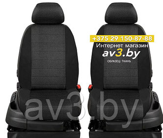 Чехлы на сиденья Lada Largus 2 2021- 5м, ткань+экокожа сзади