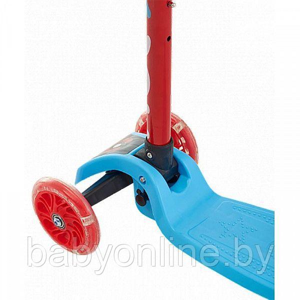 Самокат трёхколёсный Ridex Loop складной mini красный голубой - фото 5 - id-p180047011