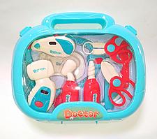Игровой набор доктора в чемодане, голубой, арт.200442541