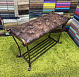 Банкетка кованая с полками для обуви VG006, фото 3