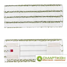 Моп 50 х 15 см Шубка белая зеленая полоса карман+ухо ТВ-52-16.