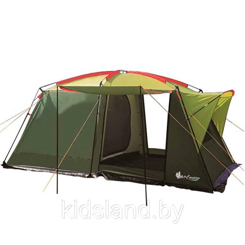 Четырехместная  кемпинговая палатка MirCamping 260*(220+220)*210 см.