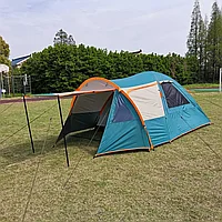 Трехместная туристическая палатка MirCamping (80+70+220)*220*150 см.