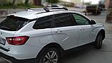 Багажник Turtle Tourmaline v2 серебристый  для Hyundai Santa Fe / Grand Santa Fe с 2013г.- (на интегрированные, фото 4