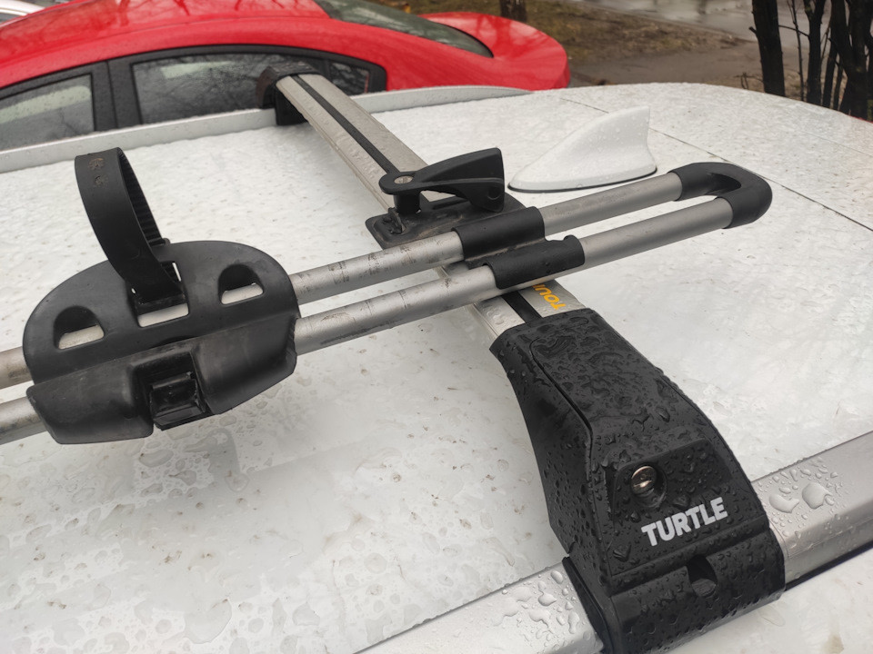 Багажник Turtle Tourmaline v2 серебристый для Hyundai Tucson 2015г - (интегрированные рейлинги) - фото 9 - id-p180051948