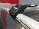 Багажник Turtle Tourmaline v2 серебристый  для Mitsubishi Outlander 2012-…, на интегрированные рейлинги, фото 5