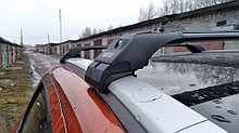 Багажник Turtle Tourmaline v2 черный для Renault Koleos, интегрированные рейлинги
