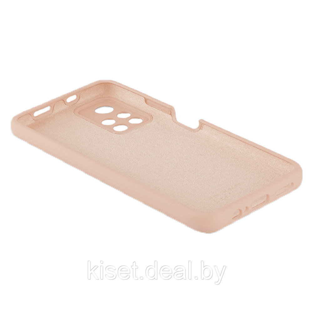 Soft-touch бампер KST Silicone Cover для Xiaomi Redmi Note 11T 5G / Poco M4 Pro 5G пудровый с закрытым низом - фото 2 - id-p177335789