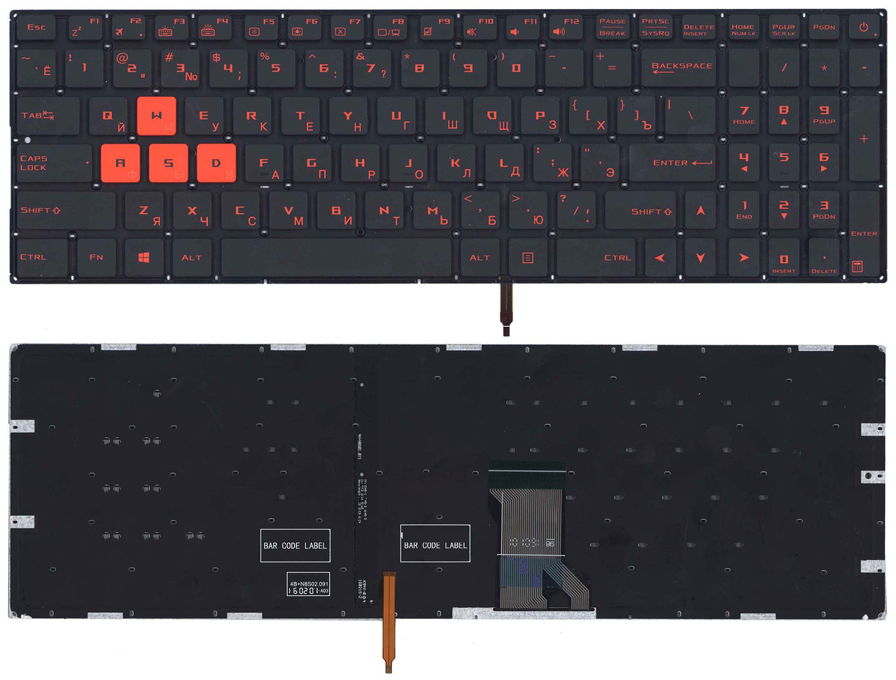 Купить клавиатуру для ноутбука Asus X54H нетбука в Минске