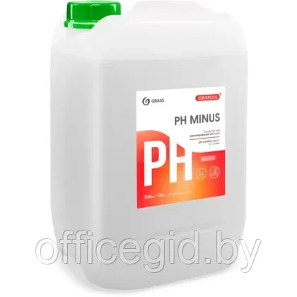 Средство для регулирования pH воды "CRYSPOOL pH minus", 12 кг, канистра