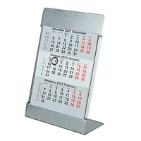Календарь настольный "9560" на 2022-2023 год, серебристый