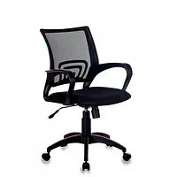 Кресло для персонала Бюрократ "CH-695N/BLACK", ткань, пластик, черный