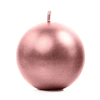 Свеча однотонная "Sphere", розовое золото
