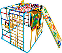 Детский спортивный комплекс Формула здоровья Кубик У Плюс голубой-радуга
