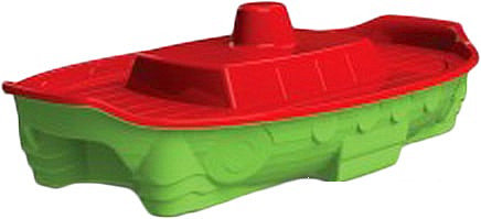 Песочница Doloni-Toys Корабль 03355/3 (салатовый/красный), фото 2
