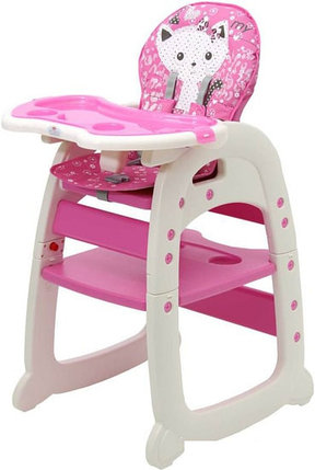 Стульчик для кормления Polini Kids 460 (розовый), фото 2