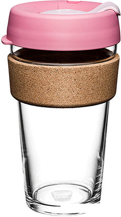 Многоразовый стакан KeepCup Brew Cork L Saskatoon 454мл (розовый), фото 2