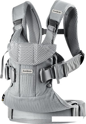 Рюкзак-переноска BabyBjorn One Air Mesh (серебристый), фото 2