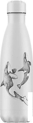 Термос Chilly's Bottles Sea Life Orca 0.5 л (белый), фото 2