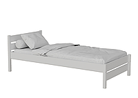 Подростковая кровать "Лотос-2" цвет белый Берёза 160х80, Нет, Нет