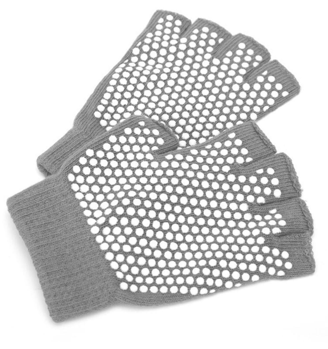 Перчатки Bradex SF 0207 противоскользящие для занятий йогой, серые - фото 1 - id-p180067237