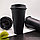 Стакан тамблер для кофе Wowbottles КК3157 и других напитков 400 мл, Черный с кофейной крышкой, фото 2