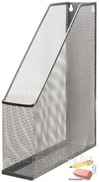 Лоток для бумаг вертикальный Forpus, 320х245х70 мм., металл, серебро