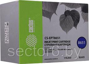 Картридж струйный Cactus CS-EPT8651 черный (8000стр.) для Epson WF5190/5690 CACTUS CS-EPT8651