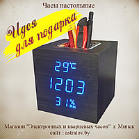 Часы электронные 10.5*10.5*10.5 см VST878S-5.