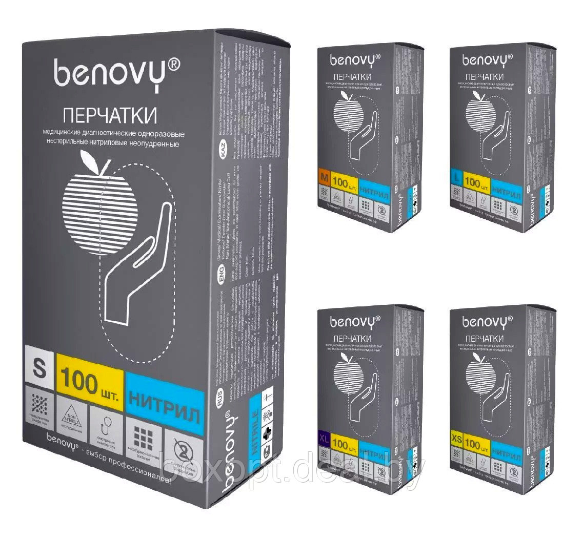 Benovy перчатки купить. Чёрные нитриловые перчатки "Benovy" l. Перчатки Benovy черные нитриловые XS. Перчатки Бенови 100 пар. Перчатки нитриловые голубые Benovy.