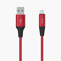 Кабель CELEBRAT CB-05M microUSB 1m 3A для зарядки красный