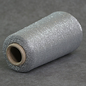 Люрекс: 56% металлизиррованный полиэстер, 44% нейлон, Art: Glitter, Filati Be.Mi.VA., серебро, 14000 м/100 гр.